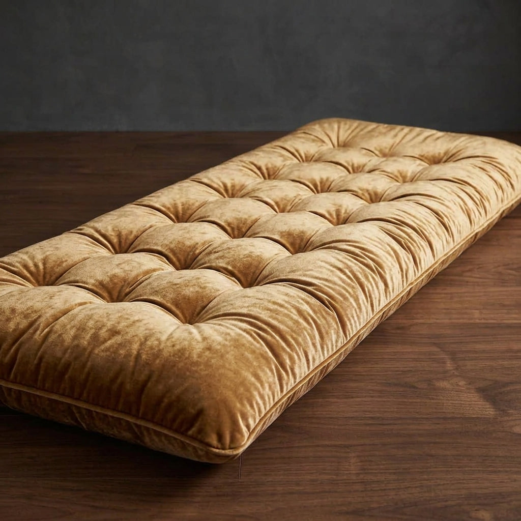 Premium Velvet Floor Cushion Mattress – Extra Comfortable Folding Floor Bed