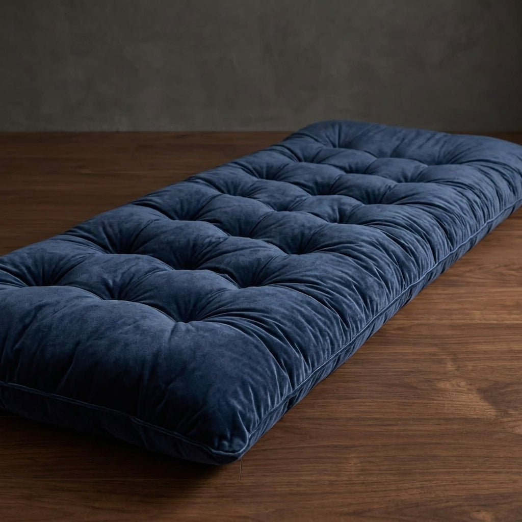 Premium Velvet Floor Cushion Mattress – Extra Comfortable Folding Floor Bed