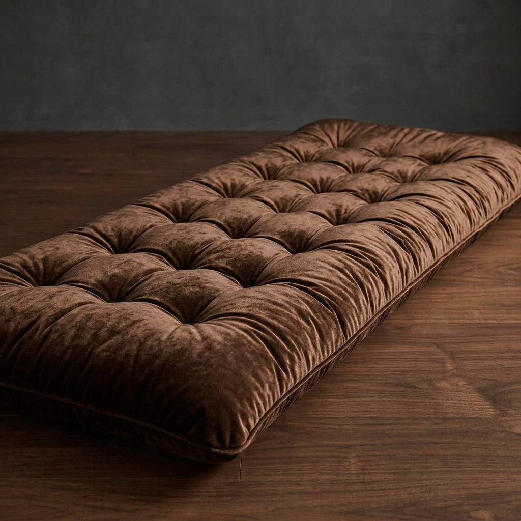 Premium Velvet Floor Cushion Mattress – Extra Comfortable Folding Floor Bed