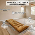 Premium Velvet Floor Cushion Mattress – Extra Comfortable Folding Floor Bed